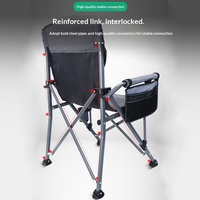 Chaise de jardin à prix réduit, mobilier d'extérieur en acier à haute teneur en carbone et tissu Oxford, pliable, portable, style industriel contemporain, ensemble pour le camping