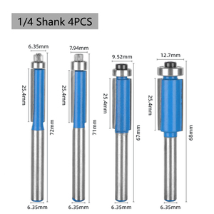 LAVIE 6mm <span class=keywords><strong>1</strong></span>/4 생크 플러시 트림 비트 (베어링 라우터 비트 포함) 목공-C C07016 - Product Image 4