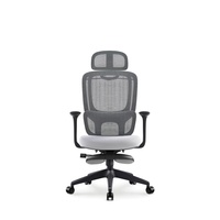 Chaise de bureau inclinable et réglable en maille JOHOOFURNITURE avec appui-tête réglable et coussin épais pour salle de conférence - Usine chinoise