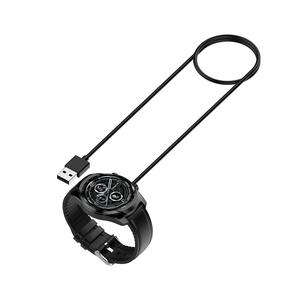1M negro para <span class=keywords><strong>Ticwatch</strong></span> <span class=keywords><strong>Pro</strong></span> 5/X/3/E3 Pro3 LTE reloj inteligente cargador USB adaptador de cable Cable de carga magnético - Product Image 1