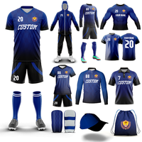 MEIANG 2025 Nouveau design Kit de football personnalisé Jersey Kits de football Ensemble complet Maillot de football à séchage rapide pour jeunes Ensemble de maillots de football