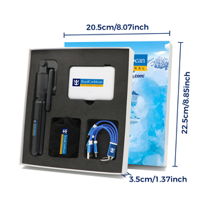 Gadgets de téléphone personnalisables Cadeaux d'entreprise promotionnels Banque d'énergie pour objectif de téléphone Perche à selfie Objectif 3 en 1 Coffret cadeau de marque personnalisée - Product Image 5