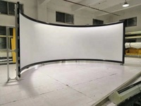 Pantalla de Proyección Curva de 180/220/360 Grados, Pantalla de Proyección Curva de 180 Grados para Simulador de Vuelo