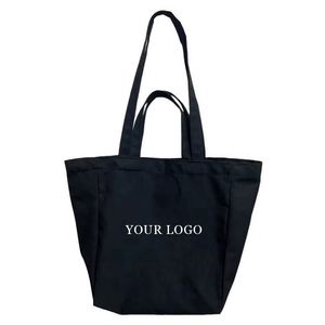 LILA High Quality Personalized Recycled Cotton <b>Canvas</b> Tote Bag <b>Large</b> White Carry Bag for Daily Use and Traveling - Product Image 2