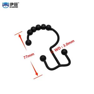 Crochets de rideau de douche double face, anti-rouille, pour tringles de douche de salle de bain - Product Image 3