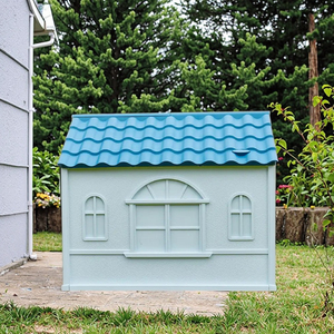 2025 último superventas grande al aire libre impermeable de lujo de plástico para mascotas perrera iglú <span class=keywords><strong>perro</strong></span> cama <span class=keywords><strong>casa</strong></span> Pp Puerta de Metal <span class=keywords><strong>casa</strong></span> que admite mascotas - Product Image 3