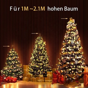 6.6FT X 16 Lines Fairy <strong>Lights</strong> with 8 Modes <strong>Timer</strong> Remote for <strong>Xmas</strong> Decorations Multicolor 400 LED Waterfall Christmas Tree <strong>Lights</strong> - Product Image 6