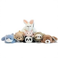 Peluche Panda Série Couchée Format Poche pour Voiture Compagnon Enfant Polyester Coton PP 11-30cm 3+ Ans
