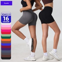 Nouveau pantalon de fitness taille haute en nylon respirant pour femme, effet push-up, contrôle du ventre, idéal pour le cyclisme et le yoga (effet fesses galbées)