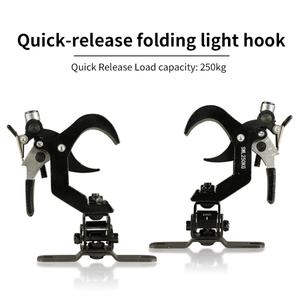 Crochet de fixation rapide pour éclairage de scène pliable personnalisé en alliage d'aluminium haute résistance - Product Image 2