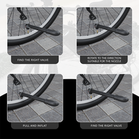 Pompe à main portable BAIMEI pour vélo, valve AV/FV, 80-130 PSI, étanche, écologique, durable, en PA/PP, modèle P400