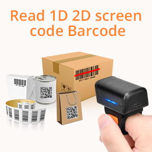 Trong kho Wearable Finger Ring Scanner 2.4 Gam 1D 2D QR Bluetooth xách tay JR-Z01D không dây Scanner USB giao diện ngón tay kích hoạt - Product Image 4