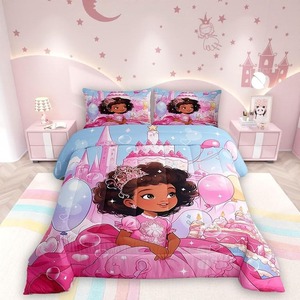 <span class=keywords><strong>Couette</strong></span> matelassée moelleuse en duvet de plumes, motif Château de Princesse Rêveur, pour ensemble de <span class=keywords><strong>couette</strong></span> en peluche transfrontalier, impression numérique, literie pour enfants - Product Image 1