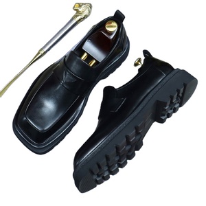 Chaussures habillées décontractées de luxe pour hommes 2026, en cuir brillant, à lacets, bout pointu, antidérapantes et respirantes - Product Image 1