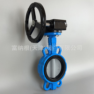Válvula de Mariposa D371XN de Hierro Dúctil DN100 con Engranaje de Tornillo Sin Fin Manual, Centroalineada, Sellado Suave para Tratamiento de Agua - Product Image 2