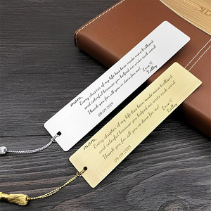 Custom Plated Metal <strong>Bookmark</strong> with Tassel for Book Sublimation Premium Metal Crafts Promotional Item - Product Image 3