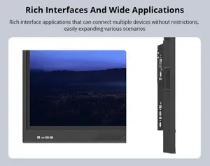 HUSHIDA 65 بوصة دعم نظام مزدوج محمول allinone سبورة بيضاء تفاعلية إلكترونية مزودة بشاشة عرض مع برنامج