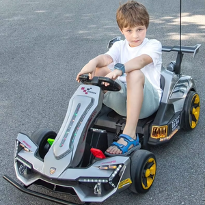 Voiture de course électrique Drift Kart avec télécommande parentale, karting sportif à longueur réglable avec coussin confortable et moelleux - Product Image 1