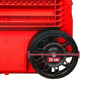 Cassetta degli <span class=keywords><strong>Attrezzi</strong></span> Industriale Mobile Elettrica Multifunzione 6-in-1 a Più Strati Combinata e Impilabile con Ruote - Product Image 3