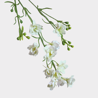 Nieuw design, hoogwaardige kunstmatige delphinium bloemen met real touch, latex violet, voor thuisdecoratie & bruidsarrangementen