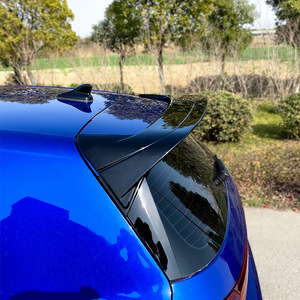 Volkswagen Golf 8 Rear Wing Piano Black Carbon Fiber Texture ABS Spoiler Trunk Mount - Product Image 4