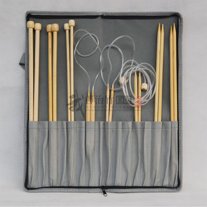Bamboo Knitting Needles <b>Set</b> Round Hand Knitting Tools Circular Needles <b>Crochet</b> <b>Hooks</b> Gift <b>Set</b> - Product Image 1