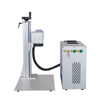 Machine de marquage laser à fibre JPT RAYCUS 20w 50w 100w avec dispositif rotatif et convoyeur pour le marquage des métaux et des plastiques