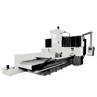 Machine de fraisage CNC à double tête verticale 3 axes haute performance pour le découpage des métaux
