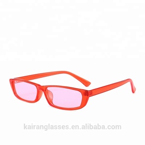 Hot Selling 7058 Rectangle Women <b>Small</b> <b>PC</b> Frame Acrylic Lenses Sunglasses - Product Image 2
