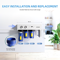 Système de filtration d'eau pour toute la maison avec 3 étapes et lumière UV pour un approvisionnement en eau propre