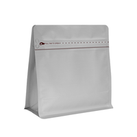 Sachet d'emballage universel octogonal scellé à fermeture éclair pour grains de café, autoportant, de qualité alimentaire, personnalisable, en PE, pour supermarché