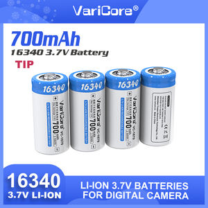 סוללה 16340 פריקה גבוהה 3.7v <span class=keywords><strong>700mah</strong></span> סוללת ליונים גליליים 2.1a דליות VC-1670 - Product Image 5