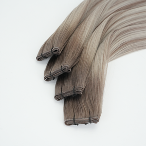 Extensions <span class=keywords><strong>de</strong></span> <span class=keywords><strong>cheveux</strong></span> humains Genius Wefts, <span class=keywords><strong>nouvelle</strong></span> tresse invisible à cuticules alignées, fabriquées à la main, qualité russe, vente en gros Lanxun - Product Image 2