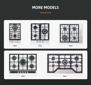 Appareil <span class=keywords><strong>de</strong></span> cuisine - <span class=keywords><strong>Plaque</strong></span> <span class=keywords><strong>de</strong></span> <span class=keywords><strong>cuisson</strong></span> à gaz double intégrée avec allumage électronique, protection contre l'extinction <span class=keywords><strong>de</strong></span> la flamme, panneau en acier inoxydable PG3021BS-CCI - Product Image 3
