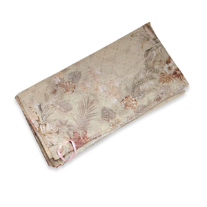 Élégant Keiko manches courtes haut gratuit fait à la main coton Hijab écharpe quotidien numérique imprimé Beige pour adultes respirant traditionnel - Product Image 5