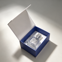 Boîte cadeau de luxe pour flacon de parfum avec logo personnalisé, fermeture magnétique, boîte en papier rigide pour flacon de parfum en verre vide