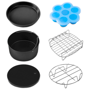 <span class=keywords><strong>Cosori</strong></span>-Juego de Accesorios para Freidora de Aire, Bandeja de 7,9 Pulgadas, Cupcakes, Marco de Cuerda, Metal Desechable, 6 Piezas - Product Image 1