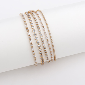 Bracelet Tennis Hypoallergénique Plaqué Or 18 carats avec Zircons pour Homme - Cadeau - CM <span class=keywords><strong>YIM</strong></span> - Product Image 4