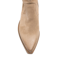 Nouvelles bottes courtes de cowboy western à bout carré, bottines à talon bas pour femmes, grandes tailles, chaussures pour femmes