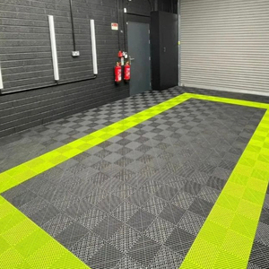 Carreaux de sol de garage en PP antidérapants grilles de drainage pour lavage de voiture - Product Image 2