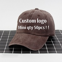 Gorra de Béisbol Versátil con Visera para Otoño/Invierno 2555, con Logotipo Personalizado Impreso, Estilo Urbano, de Mezclilla Lavada y Desgastada