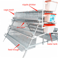 Boitier de volaille pliable Type A 4 niveaux, Cages à poules, systèmes pour la mise à niveau des hines