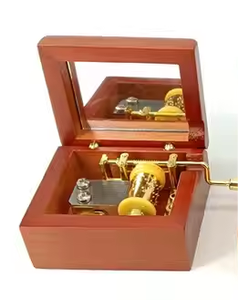 Fabbrica regalo di nozze in legno musicale carillon scatola di musica Mini Custom carillon canzone con movimento d'oro - Product Image 3