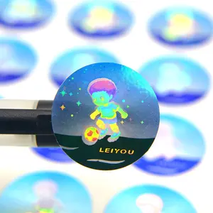 logo custom product bottles labels vinyl stickers packaging 3d holographic security sticker sheet for Food and Beverage