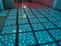 Panneau lumineux magnétique sans fil RGB avec LED en métal et plastique pour l'éclairage des pistes de danse lors de mariages, de fêtes et d'événements