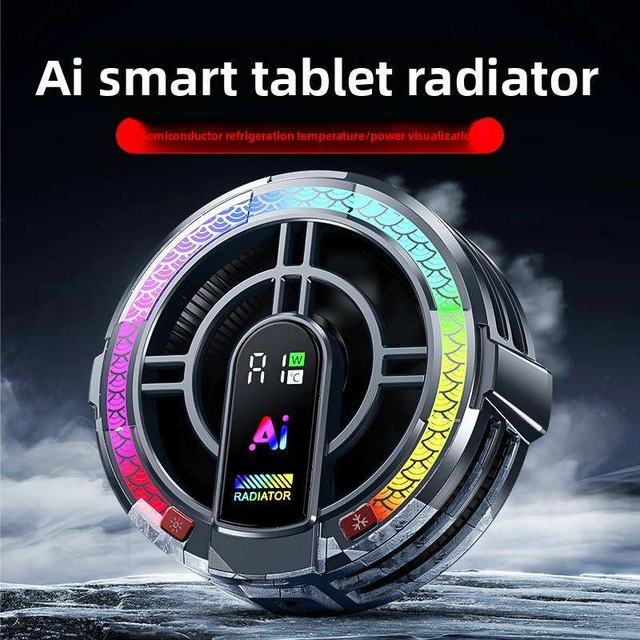 TH06 Gaming Tablet & Phone Radiator Magnetic Semiconductor Cooling Pad Portable Ice Cooler for iPad with Strong Magnet
