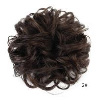 Kbeth — chignon de cheveux 100% naturels, postiche chouchou, Extensions de queue de cheval, cheveux bouclés, pour femmes et enfants