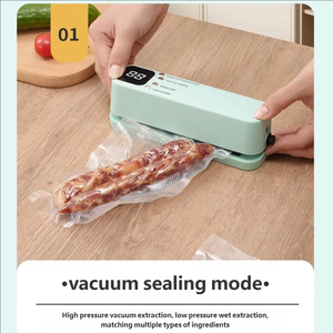 Huyo Charging Mini Wireless Fully Automatic Touch Control Sustainable Fashionable <b>Portable</b> <b>Vacuum</b> Sealing Machine Household - Product Image 4