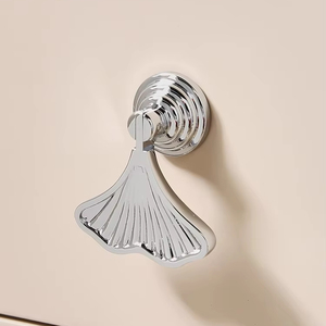 Ginkgo lá-hình dạng hiện đại Knob xử lý sáng bạc thả mặt dây kéo phần cứng cho phòng ngủ nhà bếp ngoài trời ngăn kéo tủ quần áo - Product Image 6