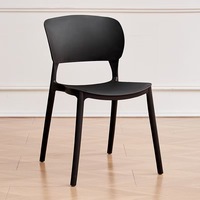 Chaise Moderne Empilable en Polypropylène Coloré pour Extérieur Jardin Restaurant Café - Chaise de Salle à Manger Nordique en Plastique